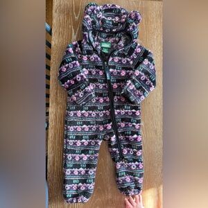 L. L. Bean Kids Hi-Pile Fleece Bunting 6-12M